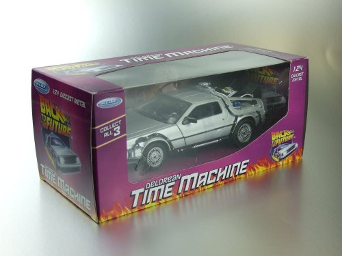 Collectors Welly - Maqueta del Delorean de Regreso al Futuro I (Escala: 1/24, Metal)