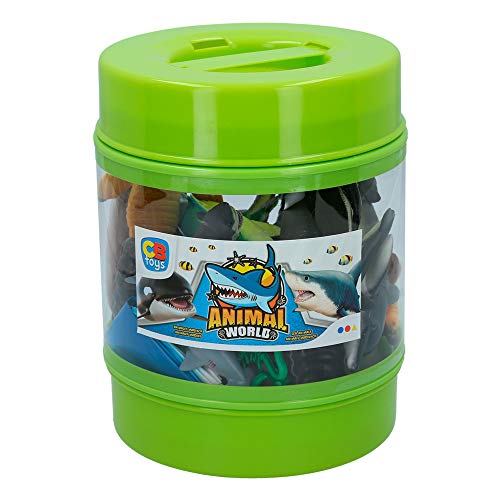 ColorBaby - Bote con animales marinos Animal World - 20 piezas