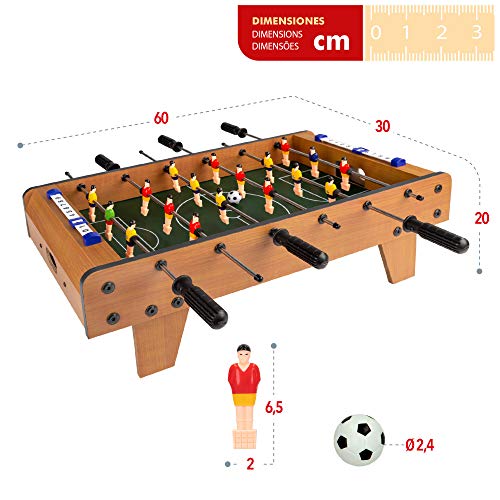 COLORBABY - Futbolín madera sobremesa cbgames