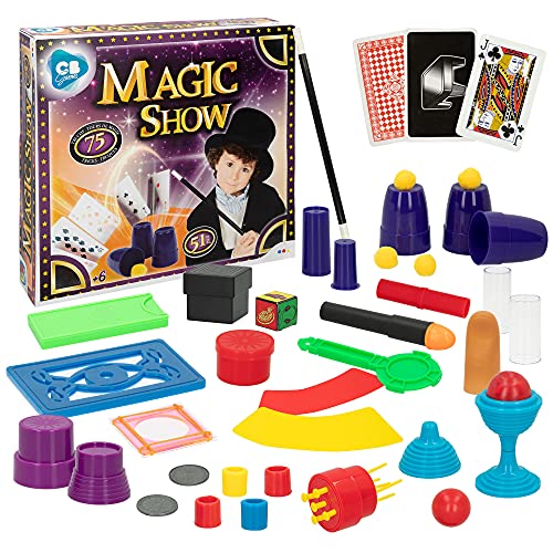 ColorBaby - Juego magia, Trucos magia infantil 51 piezas, Magic Show con 75 trucos, varita mago para niños, Juego magia niños 6 años, Juguetes educativos y creativos para niños y niñas (43756)