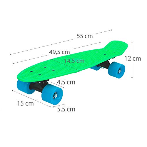 ColorBaby - Monopatín con ruedas PVC 55 cm - Verde (75831)