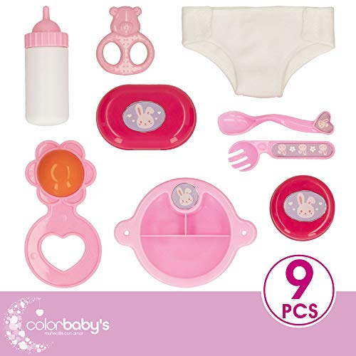 ColorBaby - Muñeco bebé blandito con accesorios colorbaby's (46545)