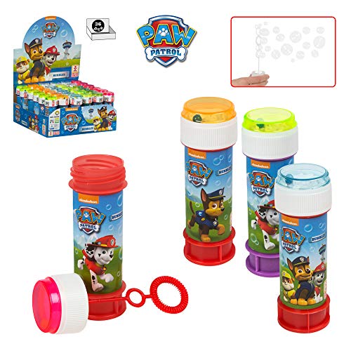 ColorBaby - Paw Patrol Pomperos de jabón, 36 unidades (ColorBaby 76865)