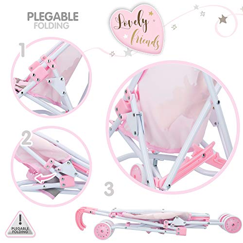 ColorBaby - Sillita de muñecas plegable Baby Hadas (44922)