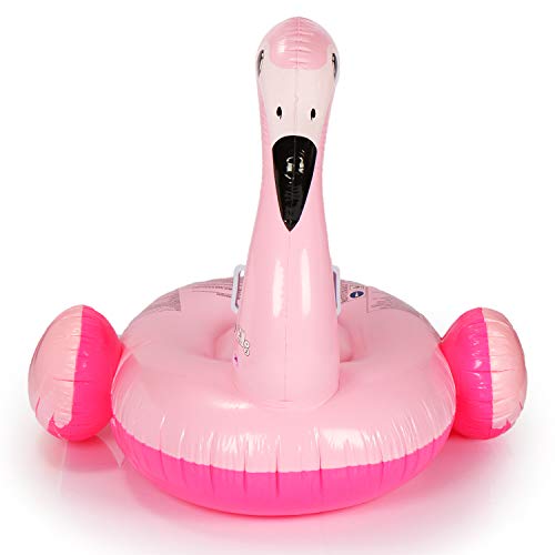 com-four® Animal Inflable de natación con diseño de Flamingo - Animal de baño para la Playa y la Piscina - colchón de Aire Flamenco - Isla de baño (Flamenco Rosa)