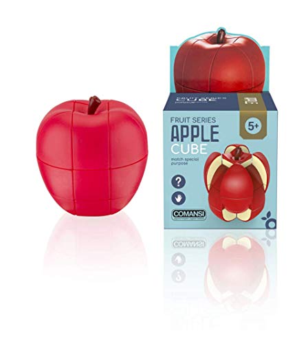 Comansi Apple Cube-Cubo Mágico de Velocidad. Juego Educativo para desarrollar la Inteligencia y la destreza, Multicolor, 7 x 7 x 8 cm (1)