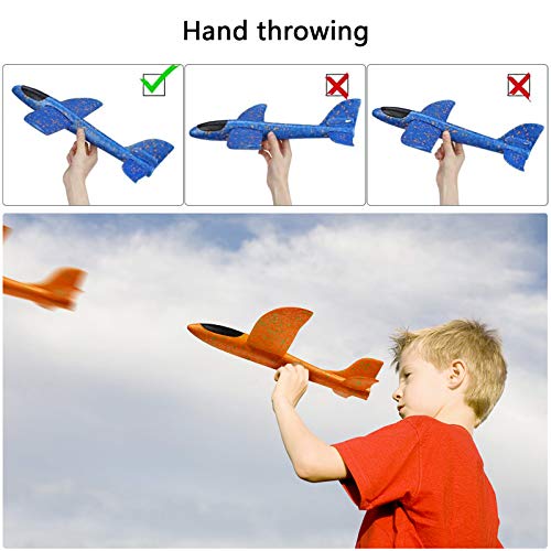 Comius Sharp Planos de Espuma, 3 Pcs Avión Planeador, Modelo de Avion Deportes al Aire Libre Volar Juguete, Que lanzan los planeadores de Whirly Glider para los Cabritos, favores de la Fiesta