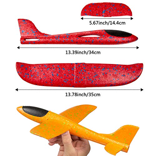 Comius Sharp Planos de Espuma, 3 Pcs Avión Planeador, Modelo de Avion Deportes al Aire Libre Volar Juguete, Que lanzan los planeadores de Whirly Glider para los Cabritos, favores de la Fiesta