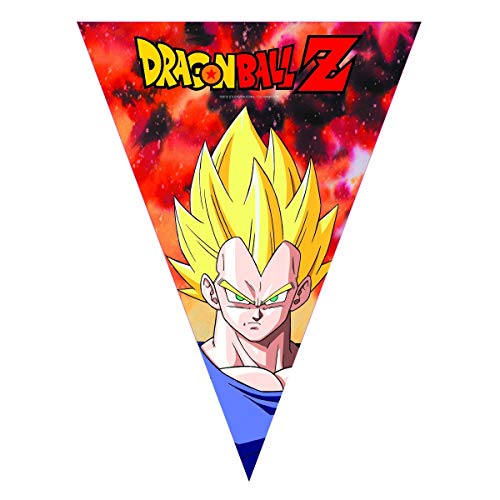 Comogiochi- Licenze Banderines triangulares Dragon Ball Z, Multicolor, Taglia Unica (5CG82013)