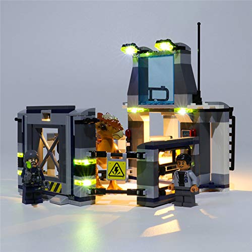 Conjunto de Luces para Fuga de Stygimoloch Modelo de Construcción de Bloques, USB Juego de Luces Compatible con Lego 75927 (Modelo Lego no incluido)