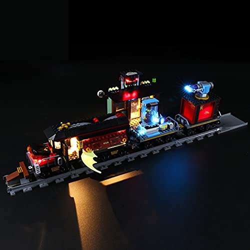 Conjunto De Luces para (Hidden Side Expreso Fantasma) Modelo De Construcción De Bloques - Kit De Luz LED Compatible para Lego 70424, NO Incluido En El Modelo