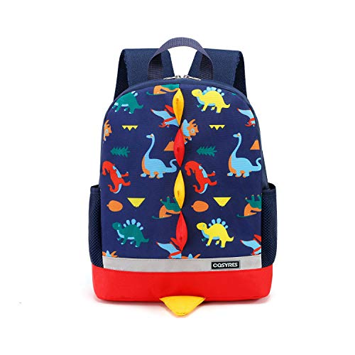 Cosyres Dinosaurios Mochila para Niños Infantil Guarderia Mochila Escolar (Azul Oscuro)