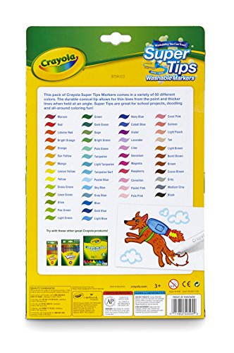 Crayola 50 Supertips lavables