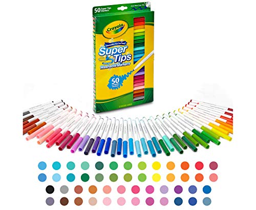 Crayola 50 Supertips lavables