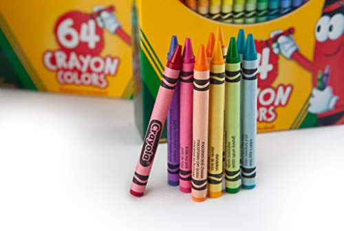 Crayola-52-6448 Set 64 ceras Crayola 14x12cm, Multicolor (52-6448) , color/modelo surtido