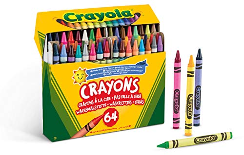 Crayola-52-6448 Set 64 ceras Crayola 14x12cm, Multicolor (52-6448) , color/modelo surtido