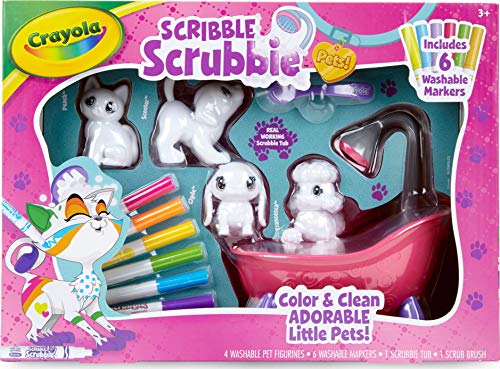 Crayola-CC040050 Mascotas Flocadas, Multicolor, única (74-7249)