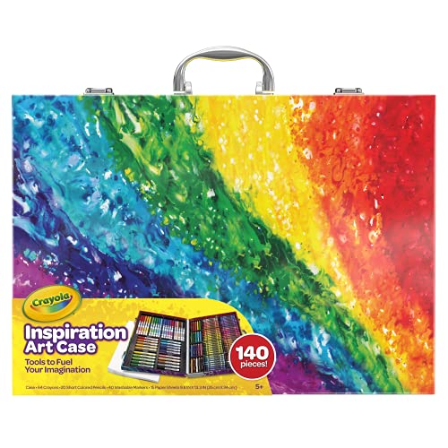 Crayola Inspiration art case - Kit de manualidades para niños (Lápiz de color, Lápiz, Rotulador), 140 piezas , Modelos/colores Surtidos, 1 Unidad