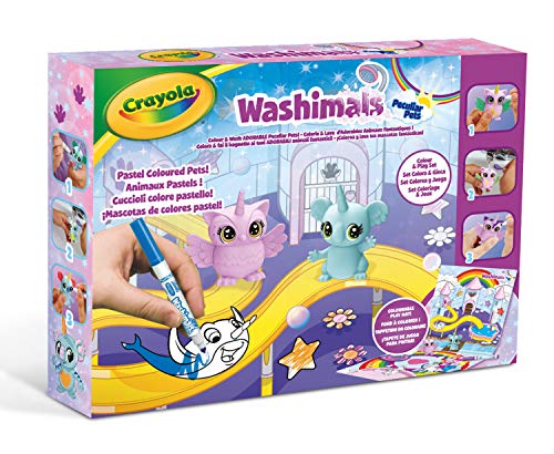 CRAYOLA Washimals Animales fantásticos Set búho y koal, Multicolor, Juego de 9 Piezas (74-7435)