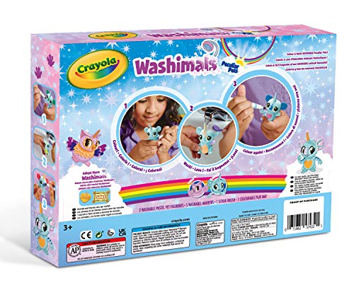 CRAYOLA Washimals Animales fantásticos Set búho y koal, Multicolor, Juego de 9 Piezas (74-7435)