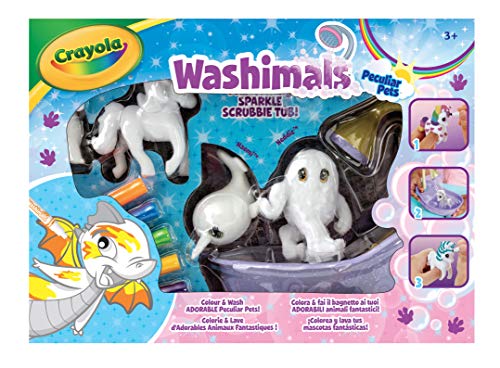 Crayola Washimals Peculiar Pets Sanctuary - Juego de colorear y dibujar