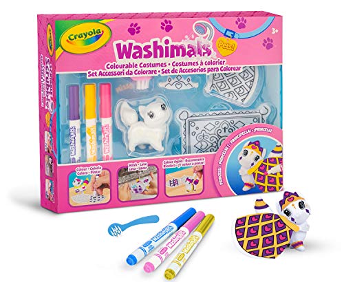 Crayola Washimals - Washimals Pets Set Accessorios para colorear Princesa - 74-7436