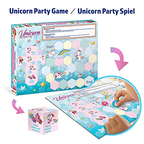 CRAZE Calendario Adviento de Unicornio con Juguetes y material escolar para niños y niñas - Calendario de Navidad 2021 (33388)