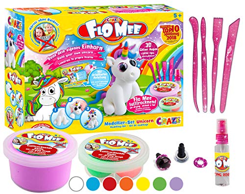 CRAZE FLO MEE Modelado Craft Set Unicornio Caballo plastilina 13656 , color/modelo surtido