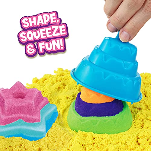 CRAZE Magic Sand Activity Box 700 g de Arena para amasar de Colores, sin BPA ni Gluten, Arena para Interior amasable, con Accesorios, 32343, Bicolor