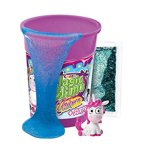 CRAZE Magic Slime Unicorn 35627 - Slime Infantil con Efecto de Purpurina, Figuras de Juguete para niños, Juego de Slime Multicolor con sorpresas