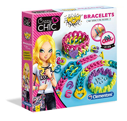 Crazy Chic Clementoni - Pulsera WOW Juego Creativo para Niños, Multicolor (18506)