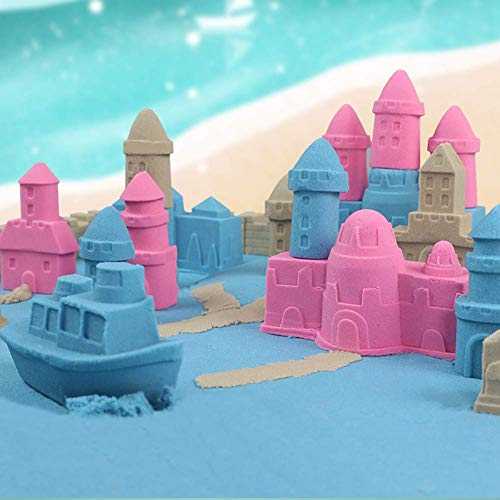 CROSOFMI Arena Magica Niños Super Cinética Color Sand Playa Juegos para Niños Chico Chica Mayores de 3 Años(Natural)