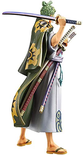 CSXN One Piece Zoro Wano Kuni Figur, Mehrfarbig 18CM