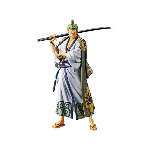 CSXN One Piece Zoro Wano Kuni Figur, Mehrfarbig 18CM