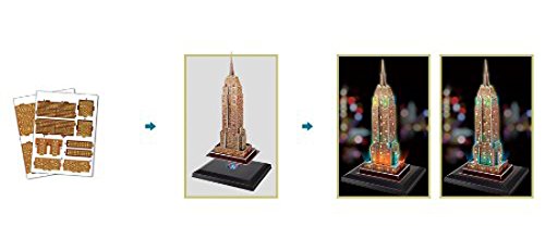 CubicFun Puzzle 3D Empire State Building LED (5523219)