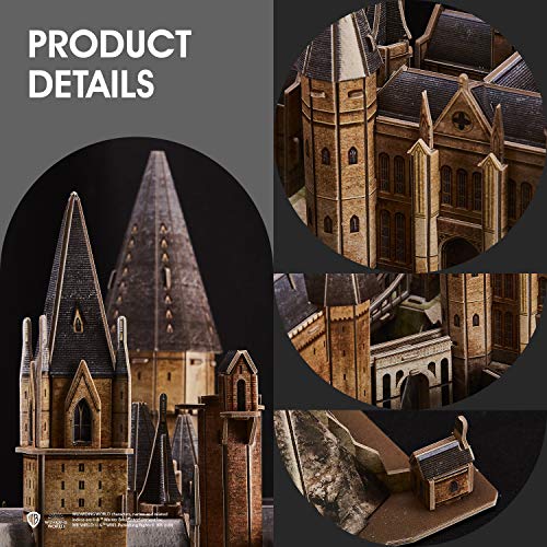 CubicFun Puzzle 3D Harry Potter Hogwarts Castillo Escuela de Brujería y Hechicería Kits de Construcción Modelo, DIY Juguetes 3D Rompecabezas Regalos para Adultos y Niños, 197 Piezas