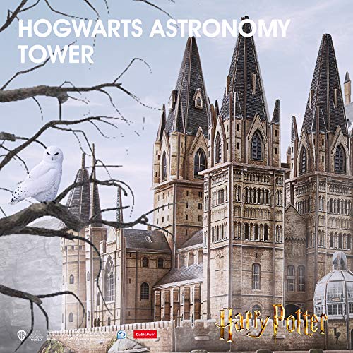 CubicFun Puzzle 3D Harry Potter Torre de la Astronomía de Hogwarts Puzzles 3D Kits de Construcción Maquetas para Construir Adultos Regalo para Niños Adolescentes, 243 Piezas Versión Grande