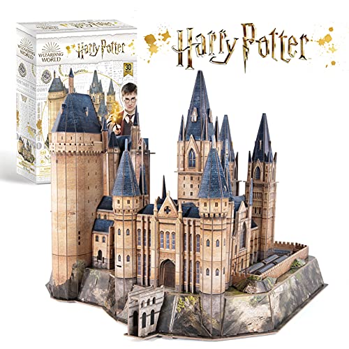 CubicFun Puzzle 3D Harry Potter Torre de la Astronomía de Hogwarts Puzzles 3D Kits de Construcción Maquetas para Construir Adultos Regalo para Niños Adolescentes, 243 Piezas Versión Grande