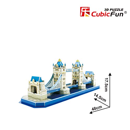 CubicFun Puzzle 3D Tower Bridge, 52 Piezas (CPA Toy Group Trading S.L. C0238)