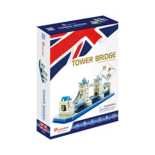 CubicFun Puzzle 3D Tower Bridge, 52 Piezas (CPA Toy Group Trading S.L. C0238)