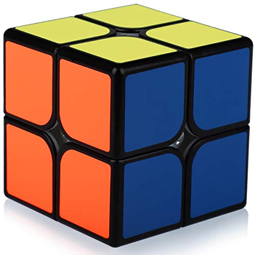 Cubo Magico 2x2 2x2x2 Speed Cube Puzzle Cubo de la Velocidad Niños Juguetes Educativos, Pegatinas de PVC