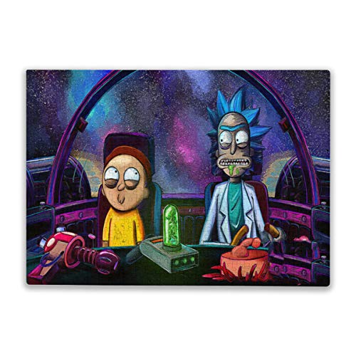 Cute Doormat Rick And Morty Jigsaw Rompecabezas de 1000 piezas Puzzle-Adulto Niños Juego Intelectuales Juguetes Jigsaw Entretenimiento Juego de Regalo