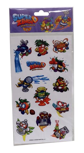 CYP- Stickers Removibles SUPERZINGS Accesorios, Color (Multicolor), único (ST-30-SZ)