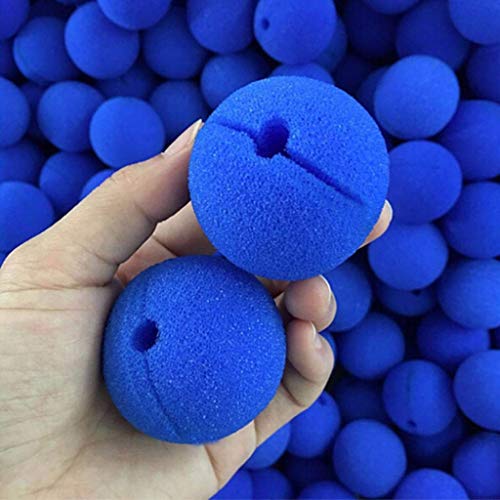 dancepandas Espuma Clown Nose, 30 Piezas Blue Nariz de Payaso Divertido Halloween Costume Party