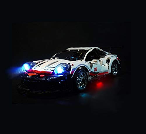 Daniko Lego - Kit de iluminación LED para Porsche 911 RSR 42096 modelo Technic (Porsche no incluido)