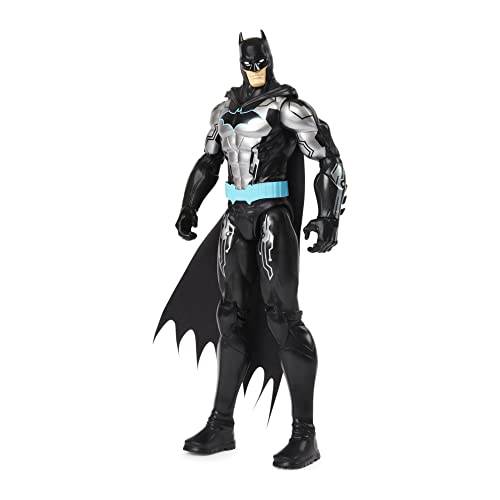 DC Comics Bat-Tech - Figura de acción Bat-Tech de Bat-Tech (Traje Negro/Azul), para niños a Partir de 3 años