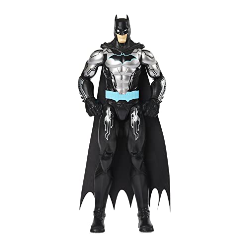 DC Comics Bat-Tech - Figura de acción Bat-Tech de Bat-Tech (Traje Negro/Azul), para niños a Partir de 3 años