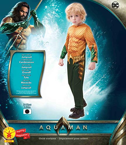 DC Comics - Disfraz de Aquaman para niños, infantil 7-8 años (Rubie's 641328-L)