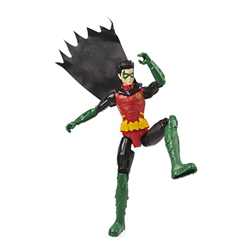 dc comics Inch Action, for Kids Aged 3 and up Batman 12 Pulgadas Robin Figura de acción, para niños de 3 años en adelante, Color Gris (Spin Master 6060023)