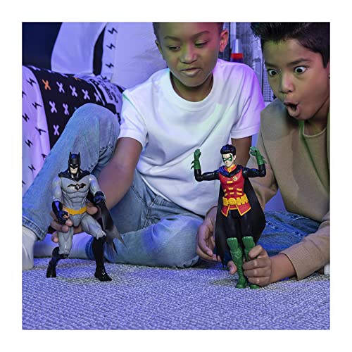 dc comics Inch Action, for Kids Aged 3 and up Batman 12 Pulgadas Robin Figura de acción, para niños de 3 años en adelante, Color Gris (Spin Master 6060023)